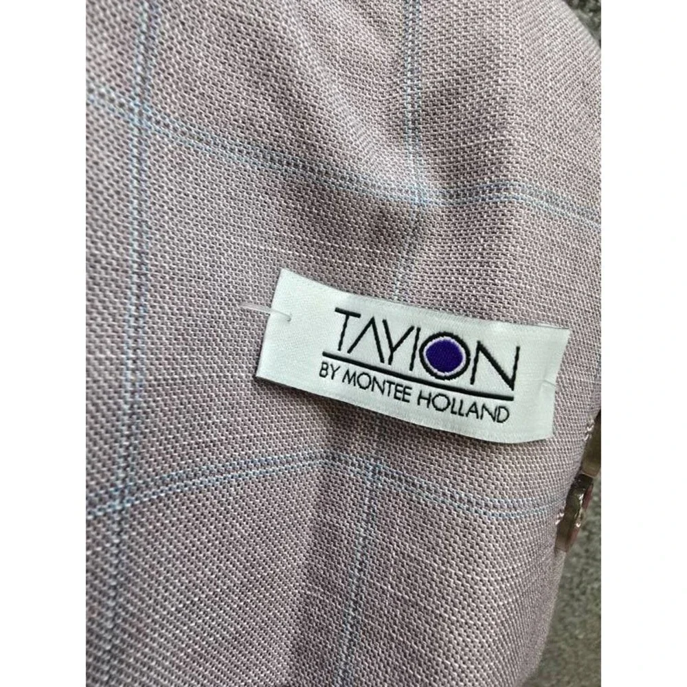 Tayion Collection Regular Fit Suit Jacket Men's 38R Pink Button Closure L/S